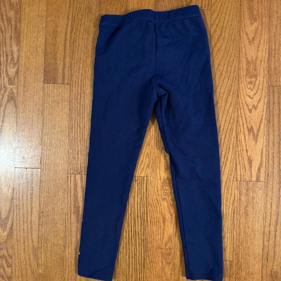 Janie and Jack Blue Leggings with Rose Girls Size 8 - Picture 2 of 5